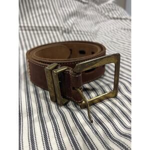 Belt leather genuine leather made in Uruguay brown women’s size large